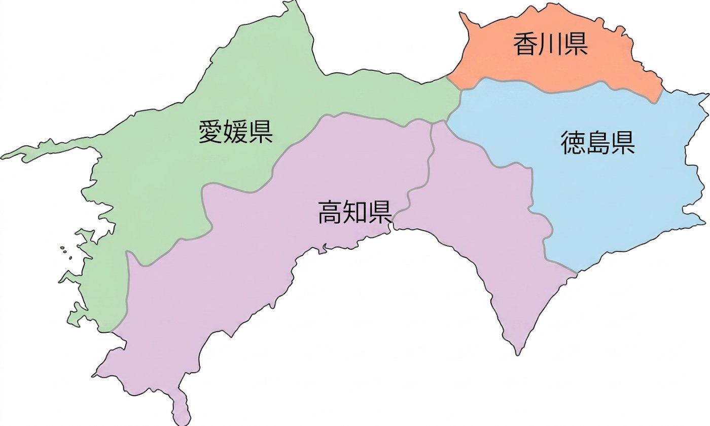 四国地図