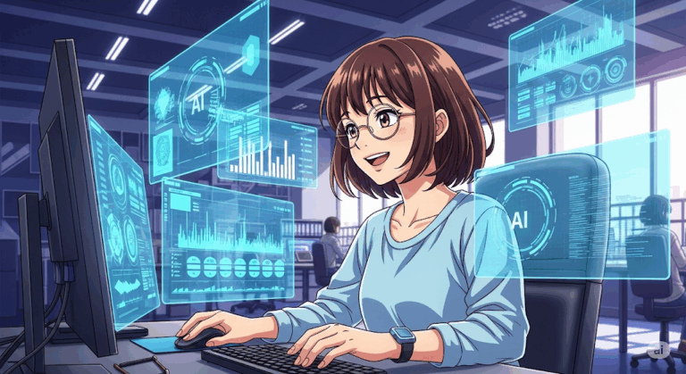 生成AI女子