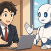 コンサルタントとAIが会話している