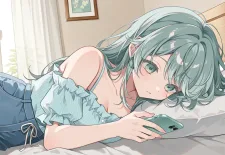 スマホで検索している