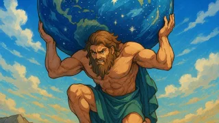 ギリシャ神話に登場する、天空を背負う巨人アトラス