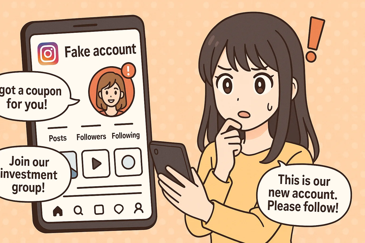 Instagramの偽アカウント問題