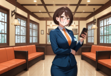 キャッシュレス決済で支払いをしている女性