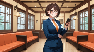 キャッシュレス決済で支払いをしている女性