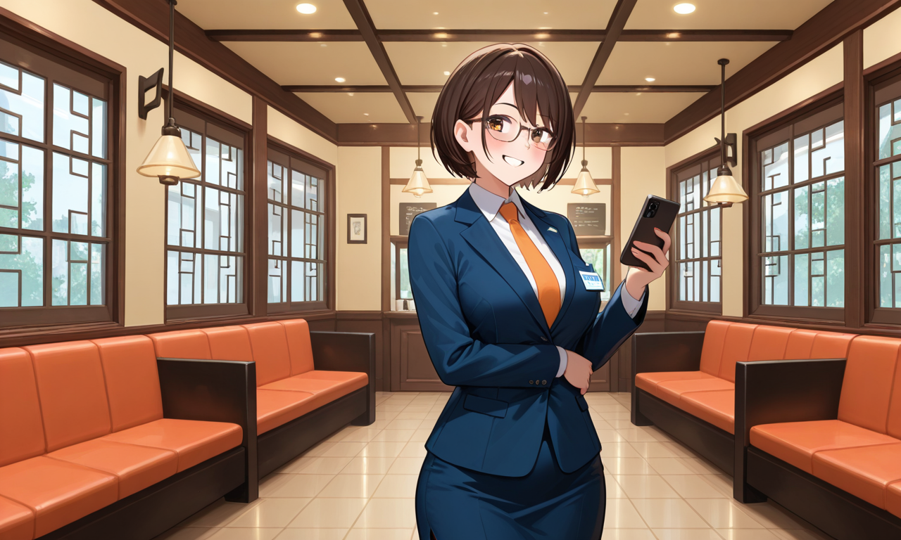 キャッシュレス決済で支払いをしている女性