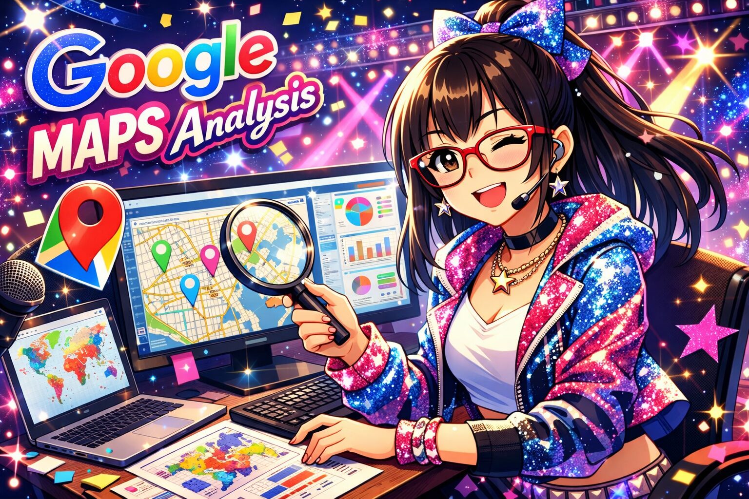 GoogleMapAPIで口コミ調査