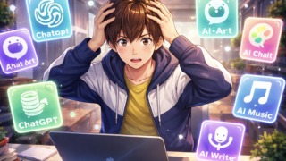 AIに悩んでいる少年