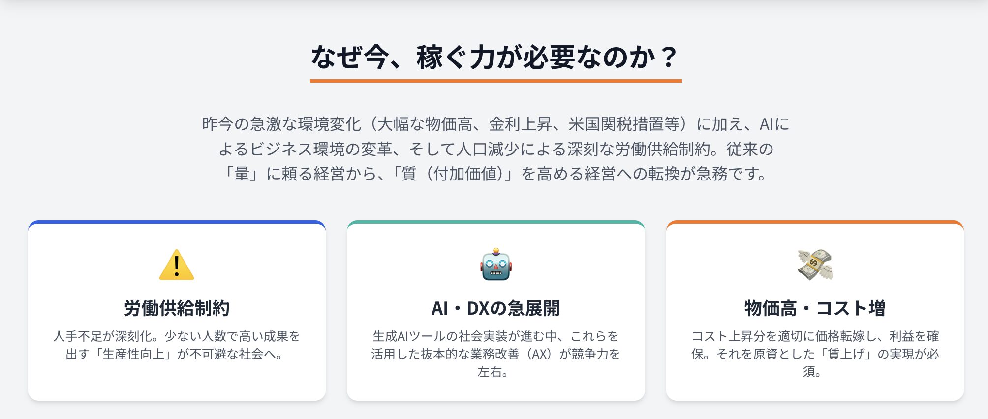 中小企業の稼ぐ力