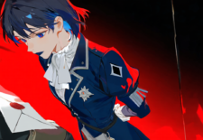 手紙をあけるところ