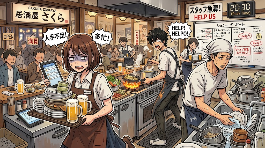 人手不足倒産