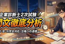 中小企業診断士2次試験　設問文徹底分析