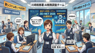国税庁が新システムで税金とルキ満々の図